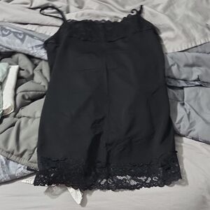 Maurices Black Lace Trim Mini Dress